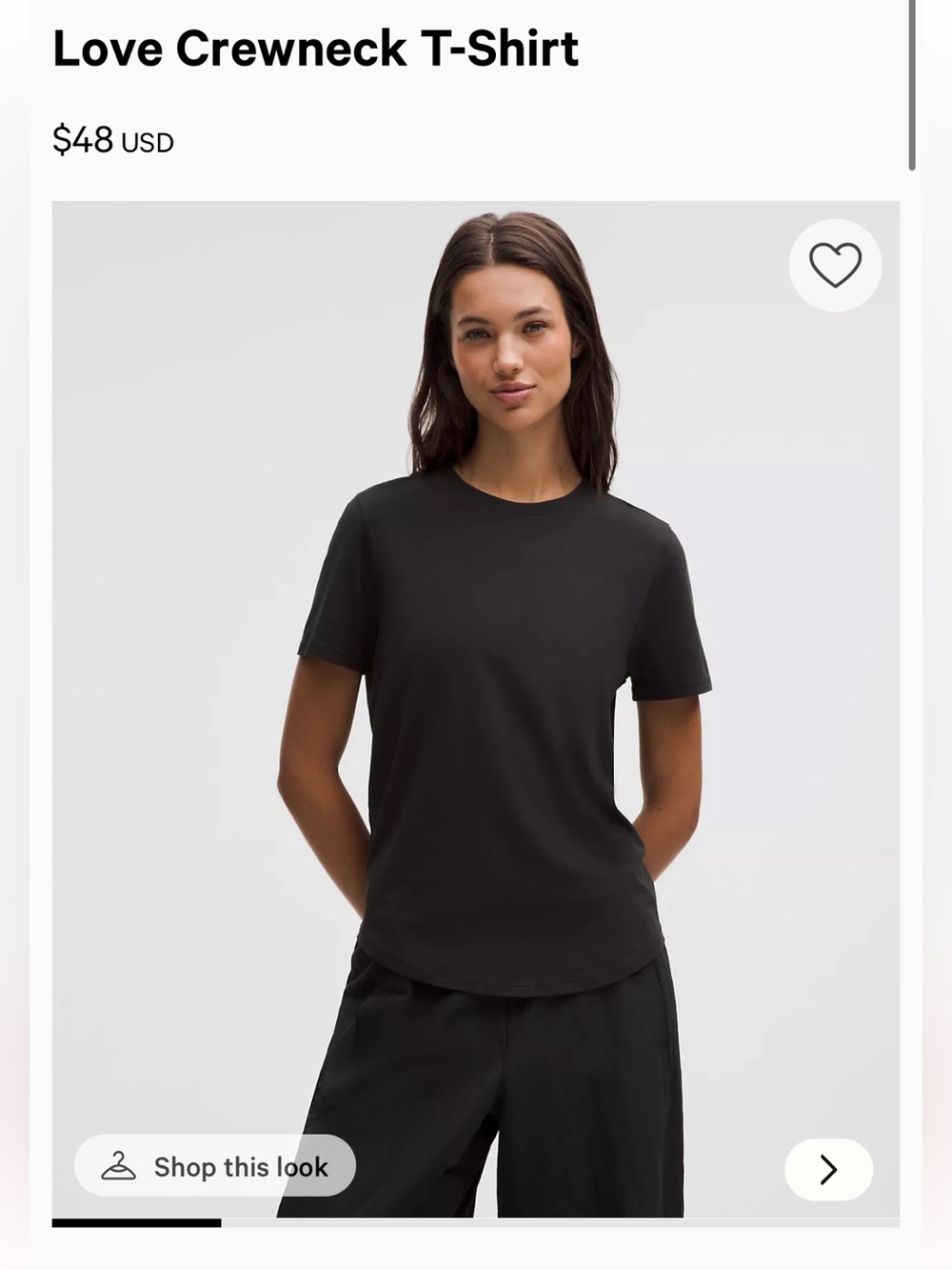 Lululemon Love Crewneck T-Shirt